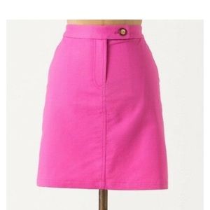 Anthropologie bright pink skirt